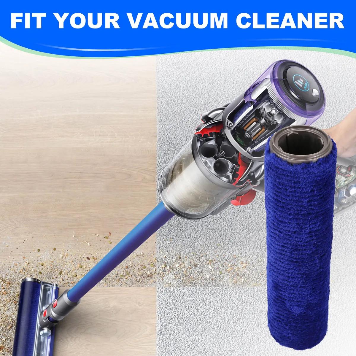 Vacuum Cleaner Cleaning Soft Velvet Roller Brush For Dyson V12(Blue)