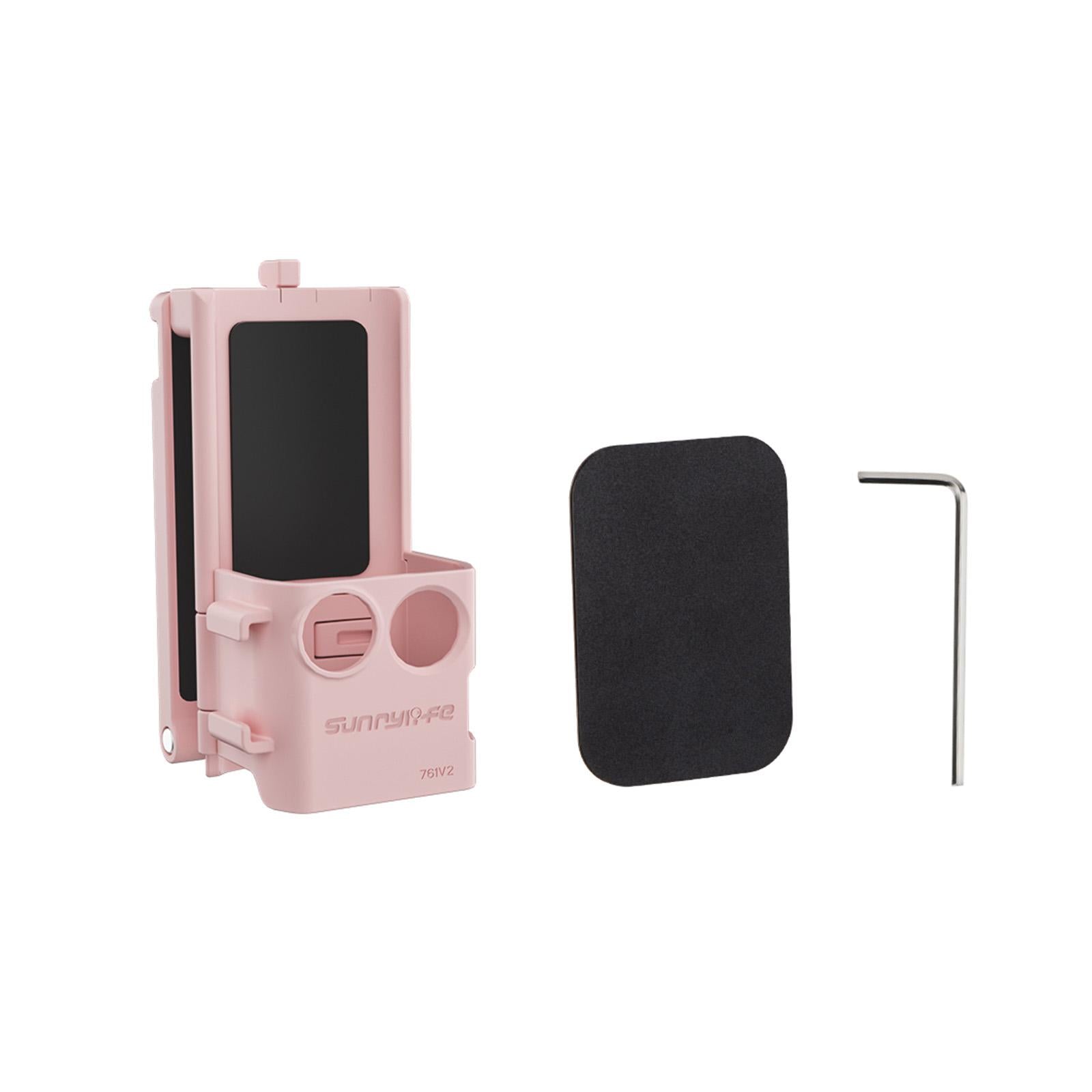 For DJI OSMO Pocket 3 Sunnylife Magnetic Mount 1/4 Adapter Cold Shoe Tabletop Base Bracket Angles Adjustable Multi Expansion Mount(Pink)