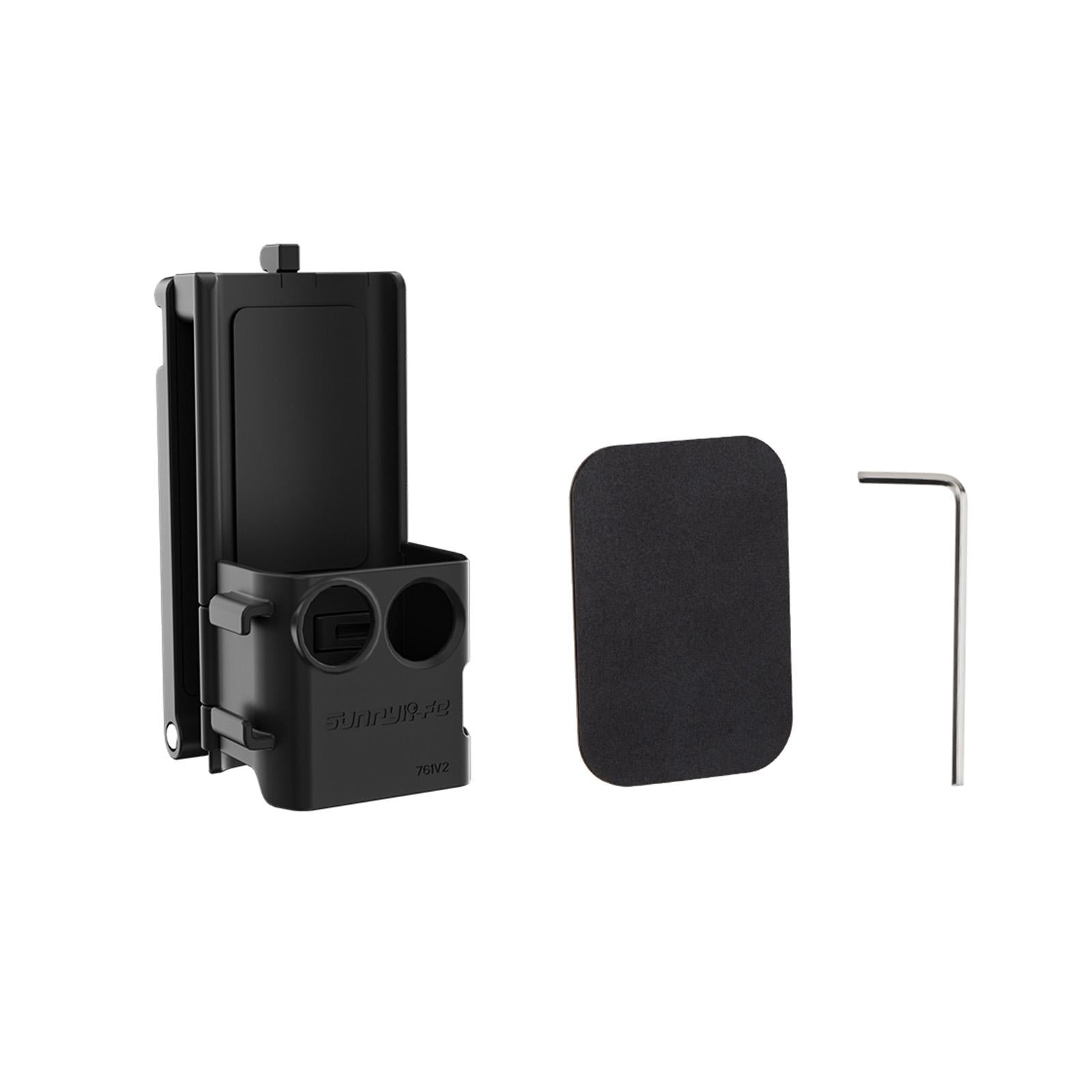 For DJI OSMO Pocket 3 Sunnylife Magnetic Mount 1/4 Adapter Cold Shoe Tabletop Base Bracket Angles Adjustable Multi Expansion Mount(Black)
