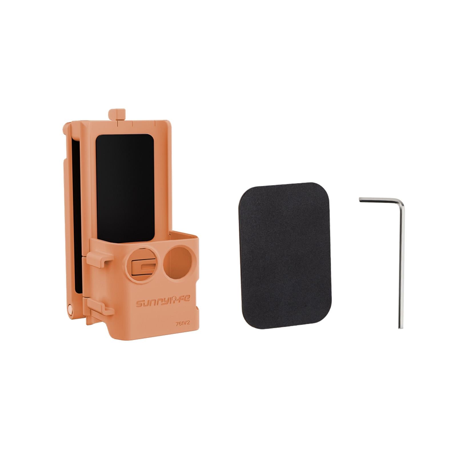 For DJI OSMO Pocket 3 Sunnylife Magnetic Mount 1/4 Adapter Cold Shoe Tabletop Base Bracket Angles Adjustable Multi Expansion Mount(Orange)