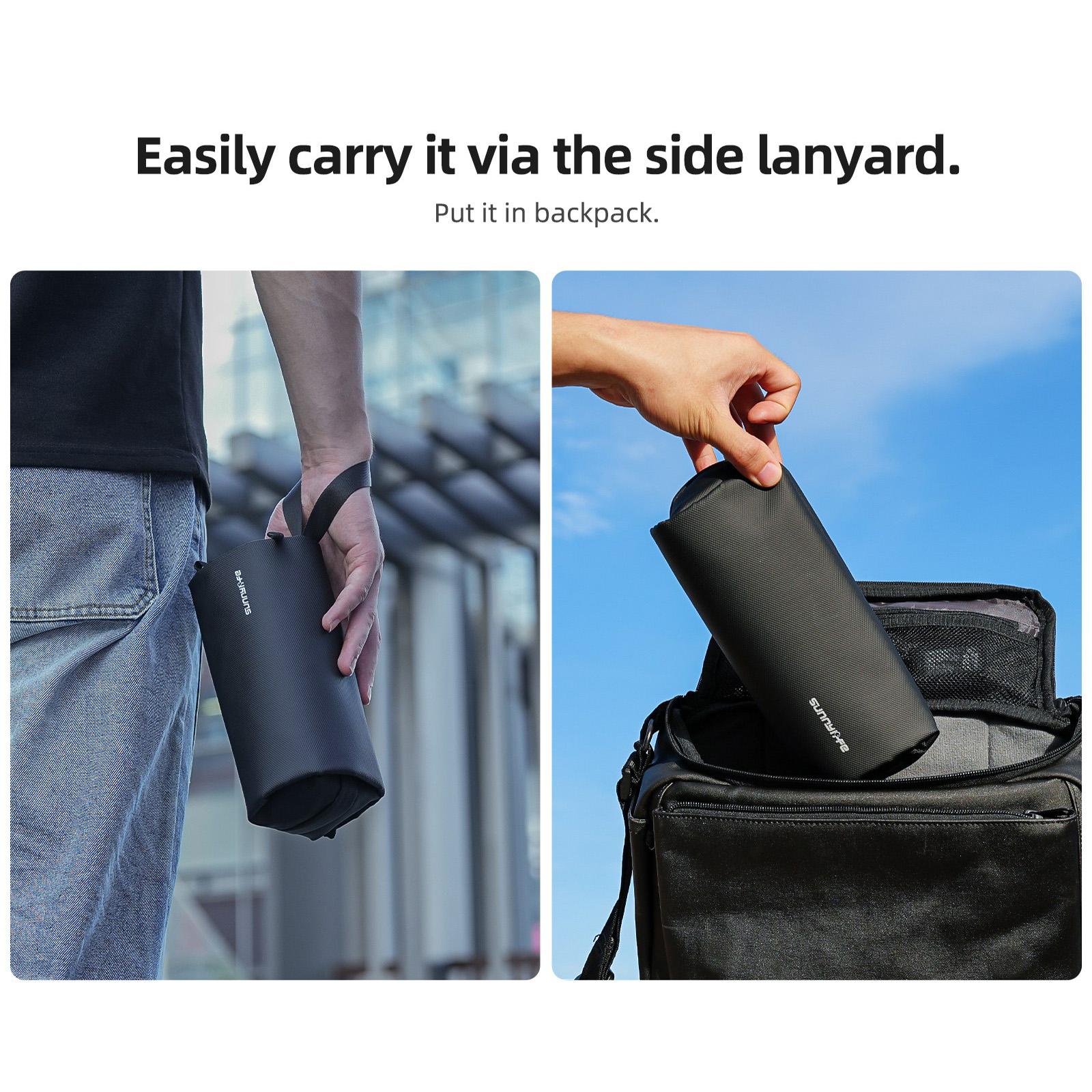 For DJI OSMO Pocket 3 Sunnylife Carrying Handbag Storage Shoulder Bag Combo Bags Mini Travel Daily Pouch(Pink)