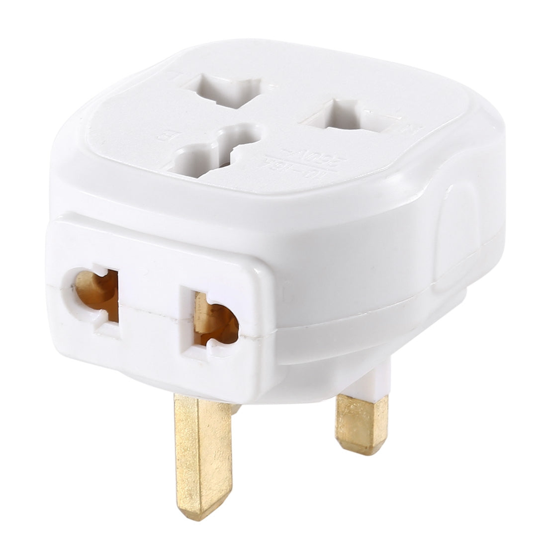 005HKD Portable Universal Socket Computer Server Power Adapter Travel Charger, UK Plug (White)