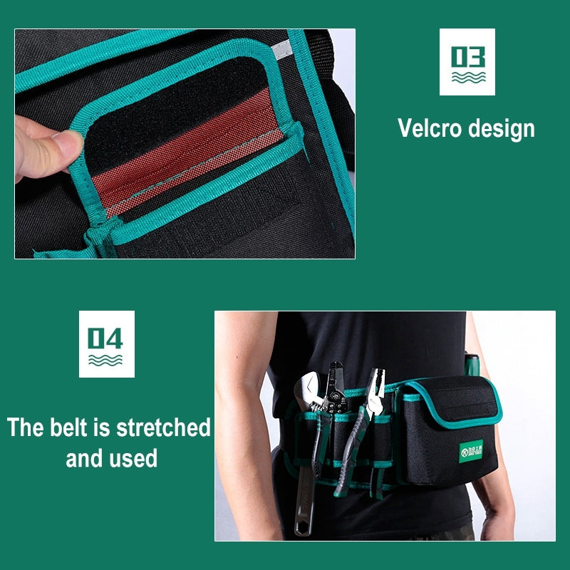 01 Type Multi-function Canvas Cloth Thickening Electrician Belt Pouch Maintenance Tools Shoulder Bag Convenient Tool Bag