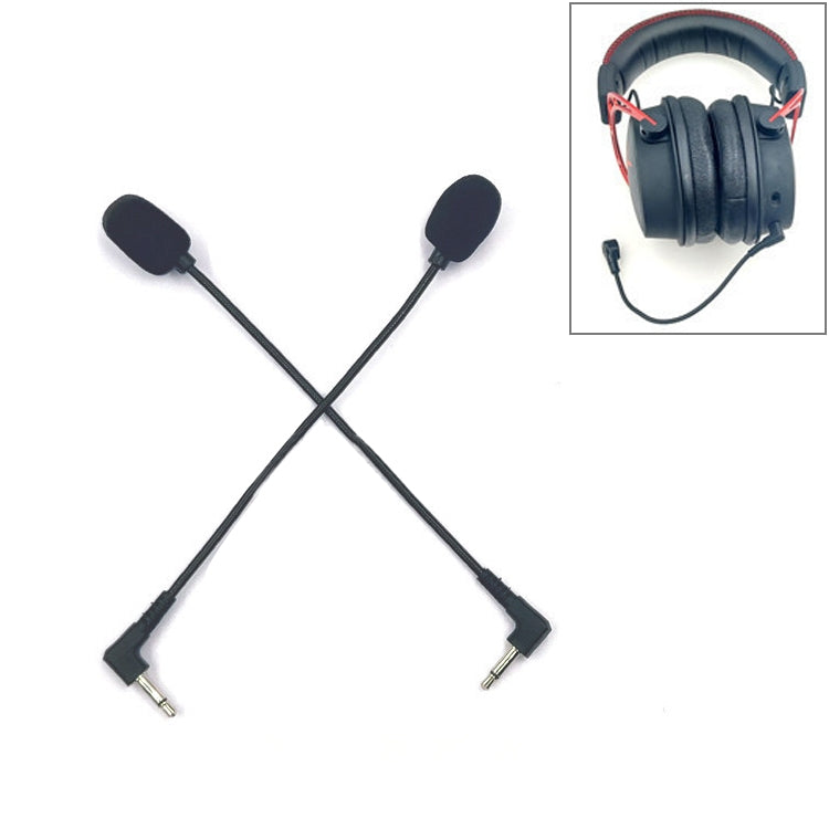 ZJ033MR-03 17cm Mono 3.5mm Angle Head Plug Gaming Headset Sound Card Live Microphone