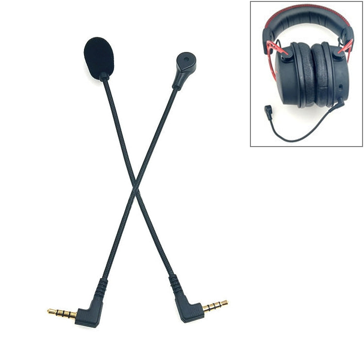 ZJ033MR-03 15.5cm 4 Level Pin 3.5mm Angle Head Plug Gaming Headset Sound Card Live Microphone