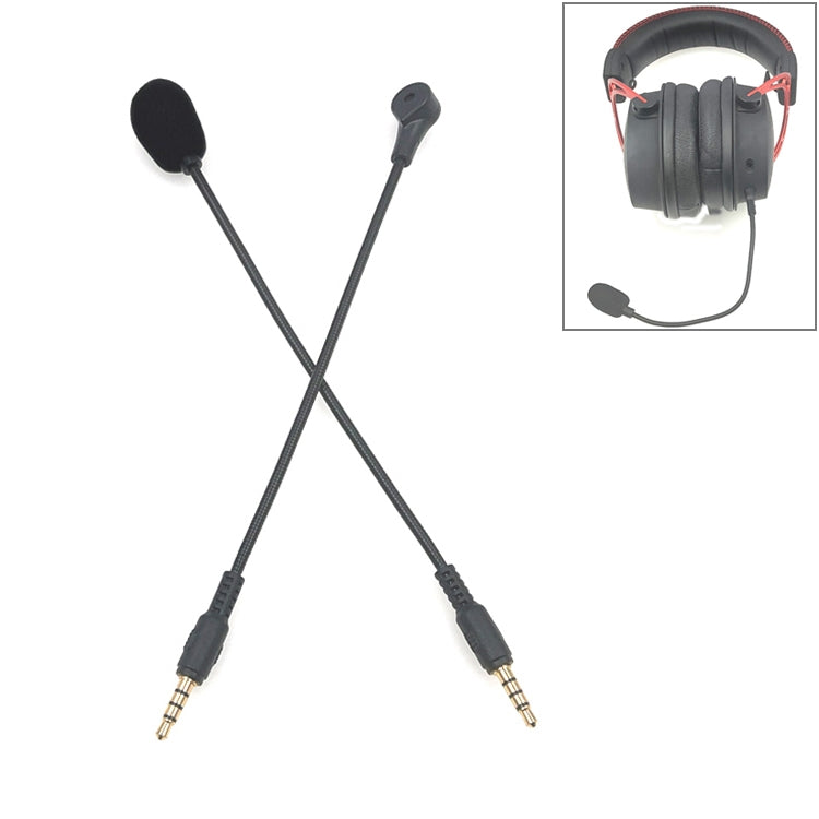 ZJ033MR-03 19cm 4 Level Pin 3.5mm Straight Plug Gaming Headset Sound Card Live Microphone