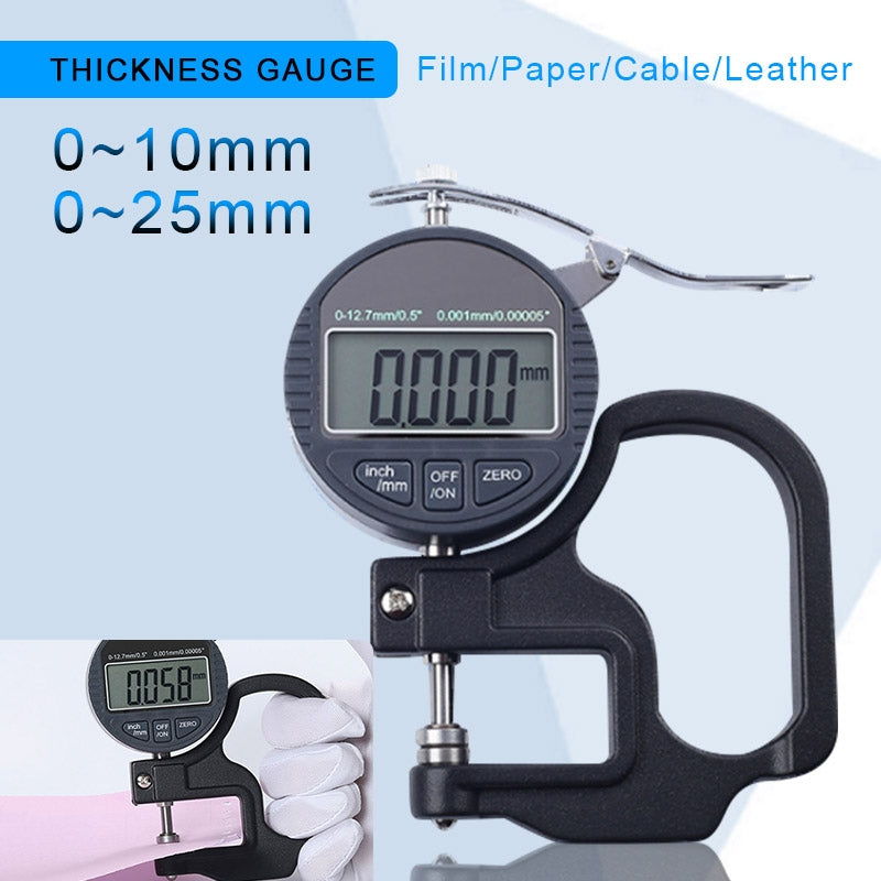 0-10mm Range Digital Display Micrometer Thickness Gauge