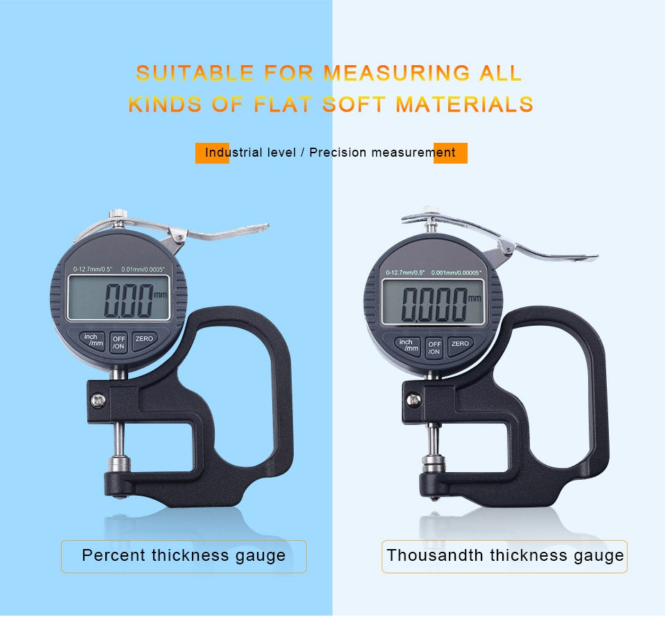 0-10mm Range Digital Display Micrometer Thickness Gauge