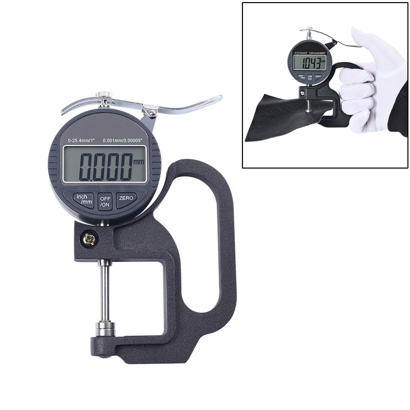 0-25mm Range 30mm Probe Digital Display Micrometer Thickness Gauge