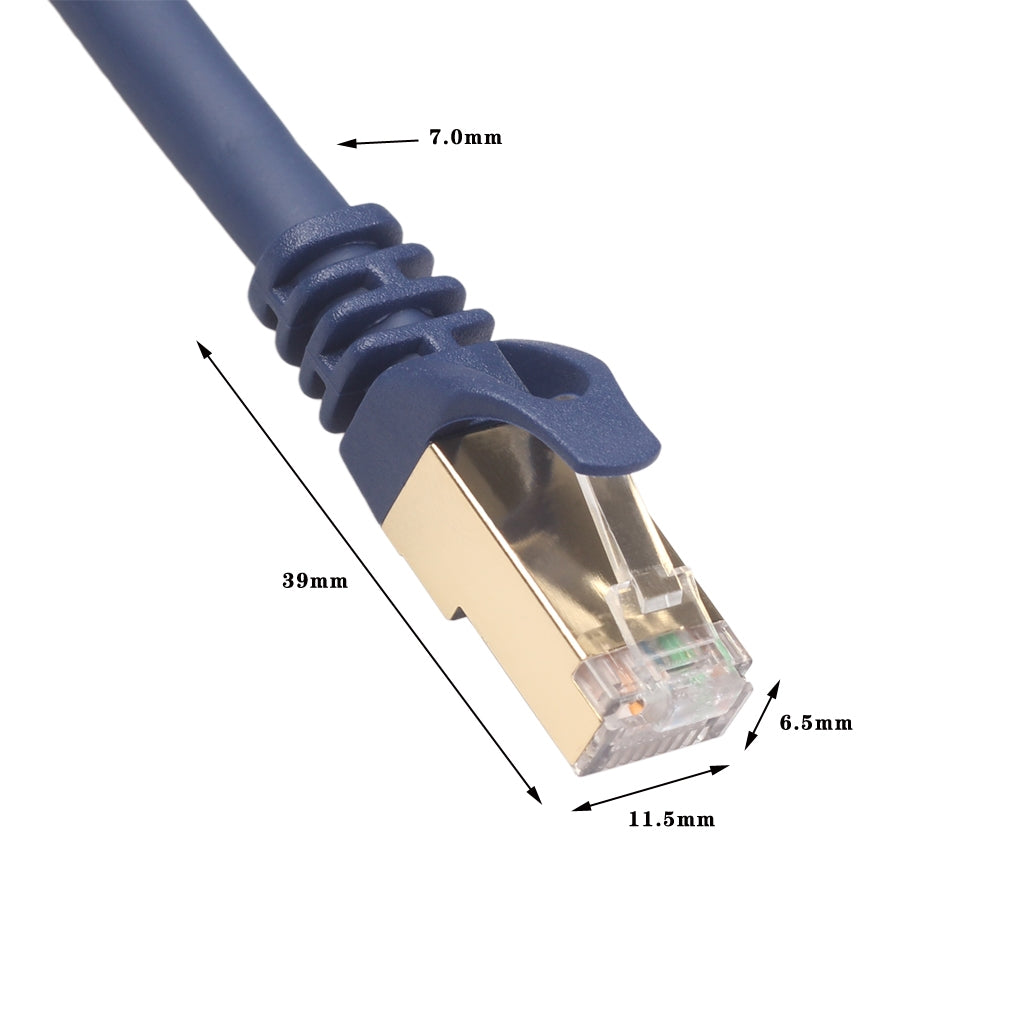 0.5m CAT8 Computer Switch Router Ethernet Network LAN Cable, Patch Lead RJ45