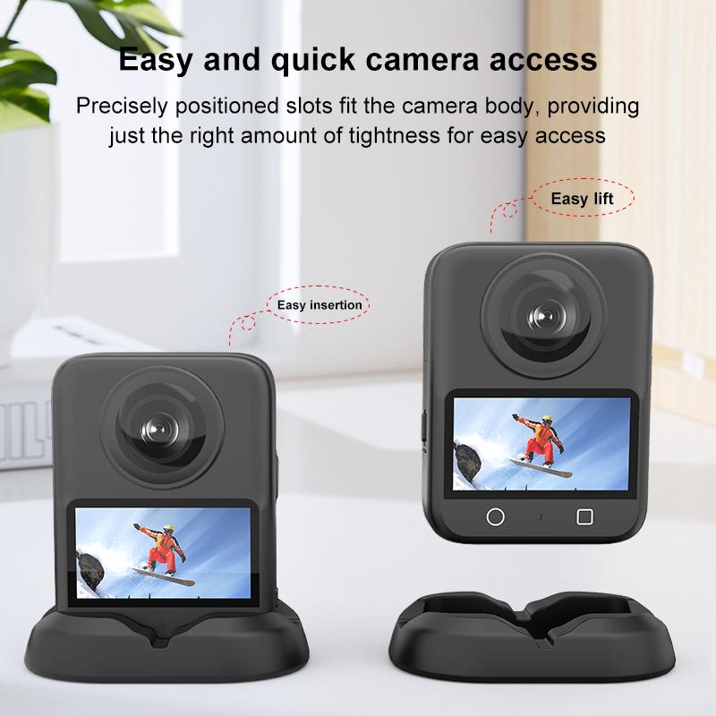 For DJI Osmo 360 PULUZ Car Plastic Base Stand (Black)