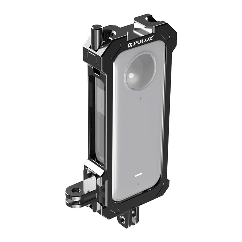 [US Warehouse] For Insta360 X3 PULUZ Metal Protective Cage Rig Housing Frame with Expand Cold Shoe Base & Tripod Adapter(Black)