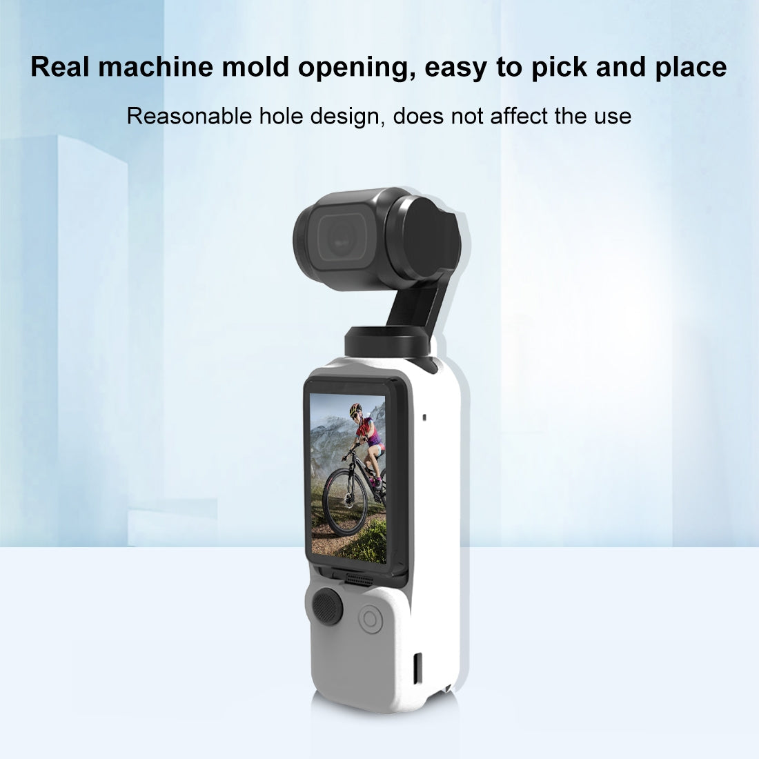 For DJI OSMO Pocket 3 PULUZ  3 in 1 Silicone Cover Case Set (White)