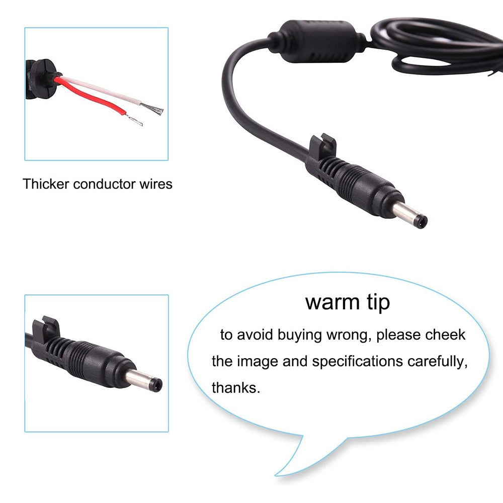 (4.75 + 4.2) x 1.6mm DC Male Power Cable for Laptop Adapter, Length: 1.2m