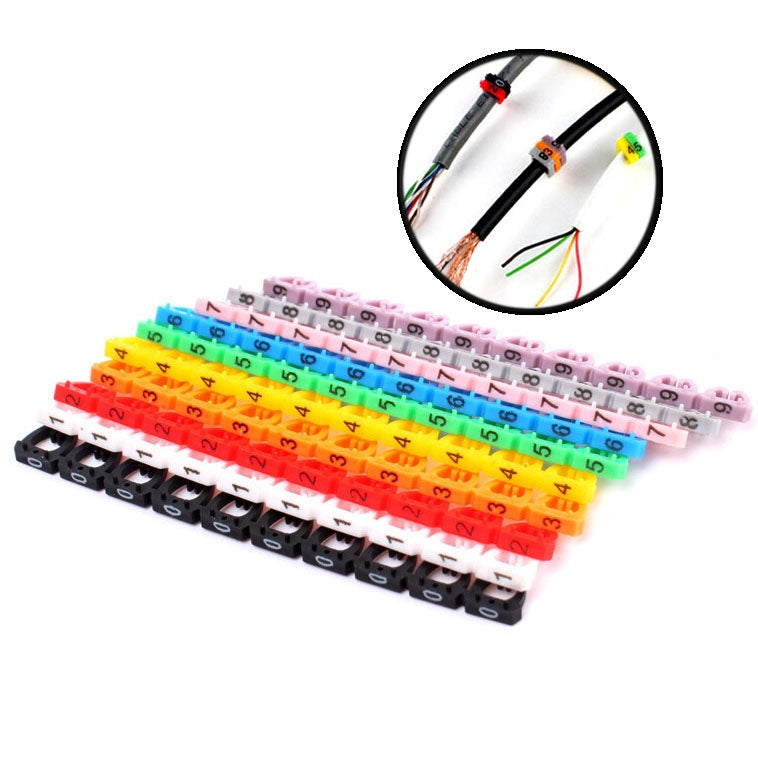 100PCS Label Mark RJ45 RJ11 RJ12 Color Cable