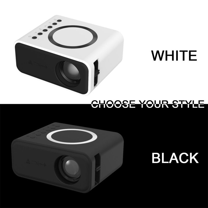 YT300 Home Multimedia Mini Remote Projector Support Mobile Phone(UK Plug Black)