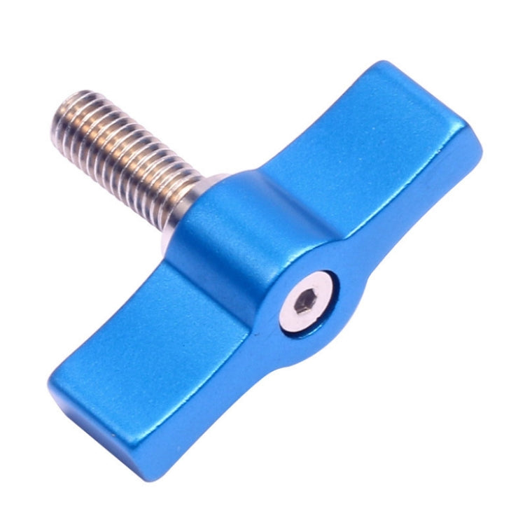10PCS T-shaped Screw Multi-directional Adjustment Hand Screw Aluminum Alloy Handle Screw, Specification:M4(Blue)