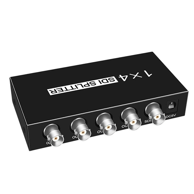 1 In 4 Out SD-SDI / HD-SDI / 3G-SDI Distribution Amplifier Video SDI Splitter(EU Plug)