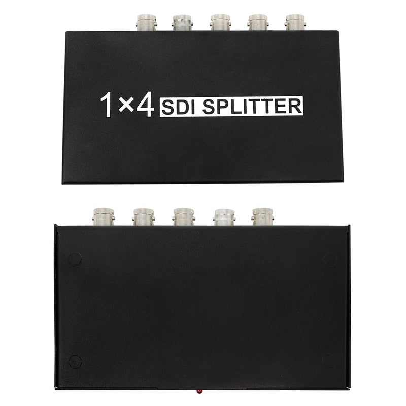 1 In 4 Out SD-SDI / HD-SDI / 3G-SDI Distribution Amplifier Video SDI Splitter(EU Plug)