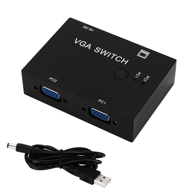 2-VGA Input to 1-VGA Output Switch Computer Host Switch Converter