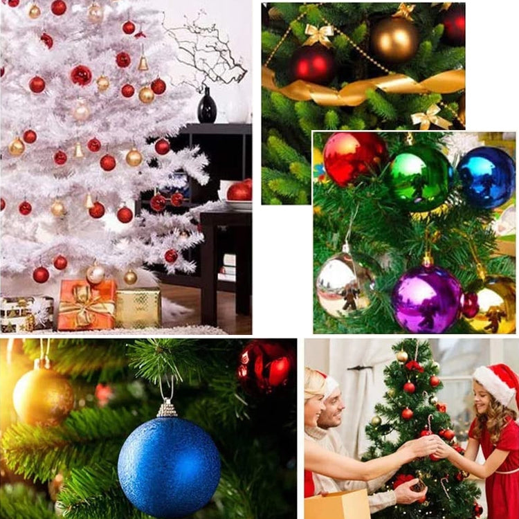 1 Box 3cm Home Christmas Tree Decor Ball Bauble Hanging Xmas Party Ornament Decorations(green)