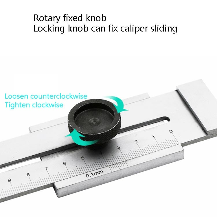 0-200mm Portable Woodworking Scribing Marker Ruler