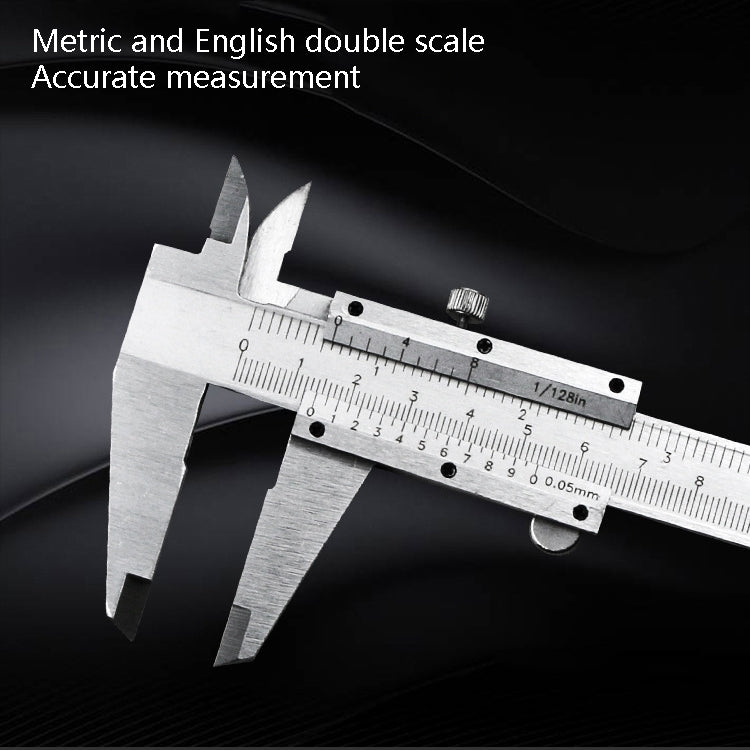 0-150mm Vernier Caliper Carbon Steel Precision Measuring Caliper Four-Purpose Measuring Tool