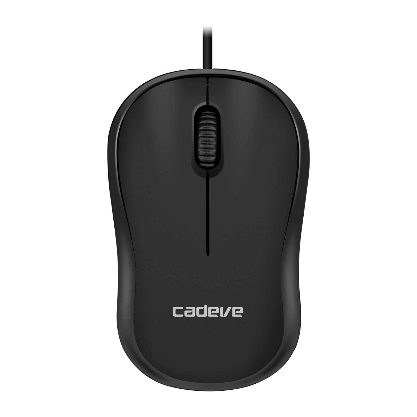 3 PCS Cadeve M220 3 Keys USB Wired Fashion Portable Mouse(Black)