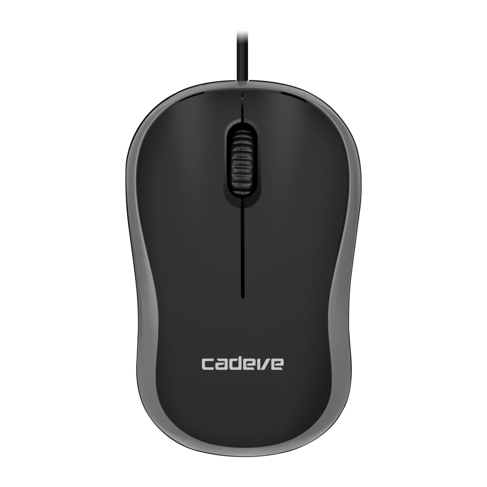 3 PCS Cadeve M220 3 Keys USB Wired Fashion Portable Mouse(Black Gray)