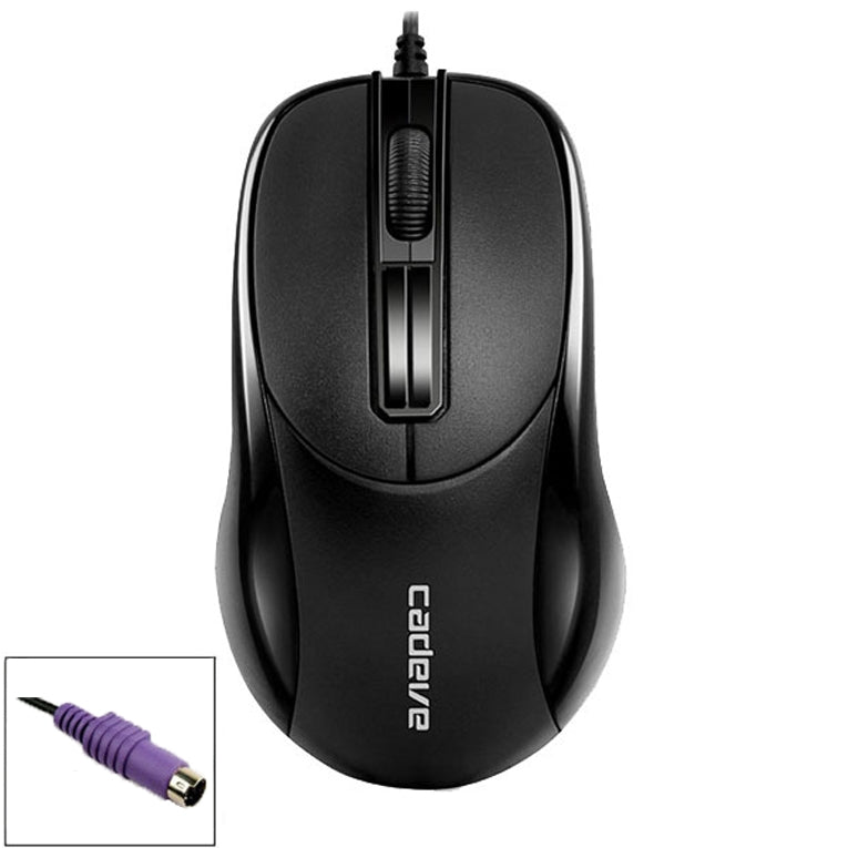 2 PCS Cadeva 006 3 Keys Wired Mouse Household Computer Mouse(PS/2 Interface)