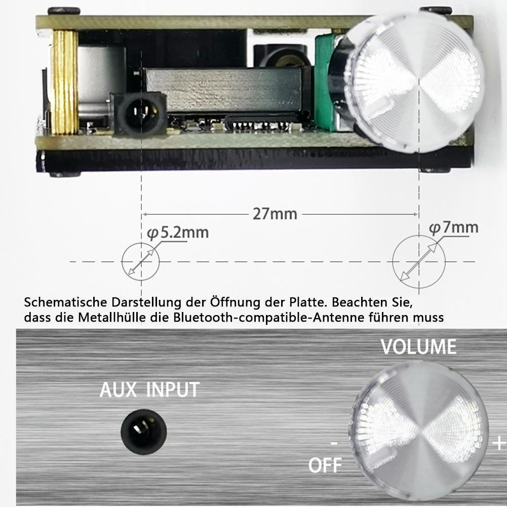 ZK-502C HIFI Wireless Bluetooth 5.0 TPA3116 Digital Power Audio Amplifier Board  50W X 2 Stereo AMP Amplificador With Shell