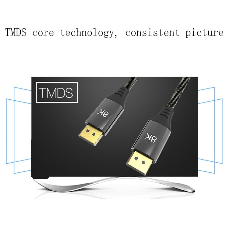 0.5m DP1.4 Version 8K DisplayPort Male to Male Computer Monitor HD Cable