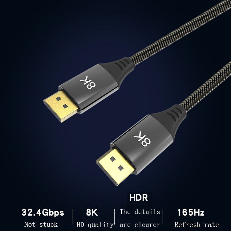 0.5m DP1.4 Version 8K DisplayPort Male to Male Computer Monitor HD Cable