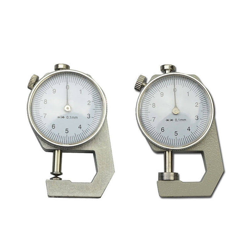 0-10mm Dial Thickness Gauge Leather Paper Thickness Meter Tester, Model: Pointed Head