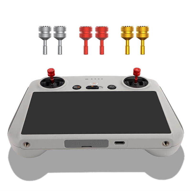 1 Pair Sunnylife MM3-YG393 For DJI Mini3 Pro DJI RC With Screen Remote Control Thumb Rocker(Titanium)