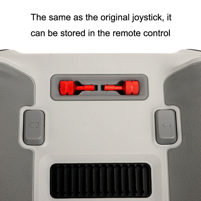 1 Pair Sunnylife MM3-YG393 For DJI Mini3 Pro DJI RC With Screen Remote Control Thumb Rocker(Red)