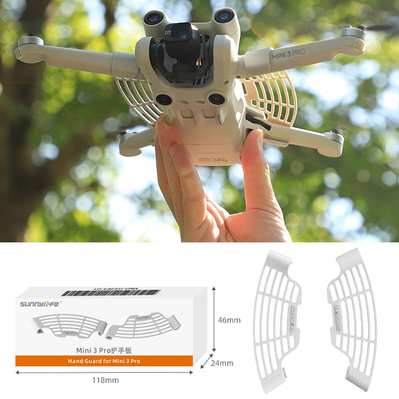 1 Pair Sunnylife MM3-HS464 For DJI Mini 3 Pro Hand Guard Hand-held Take-off And Landing Safety Guard(Light Grey)
