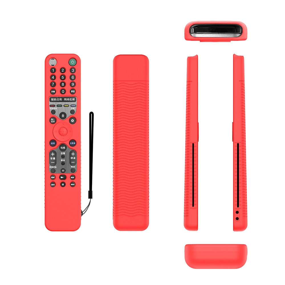 Y46 Remote Control Anti-Fall Silicone Protective Case For Sony RMF-TX600C/P/U/E 500U/E(Red)