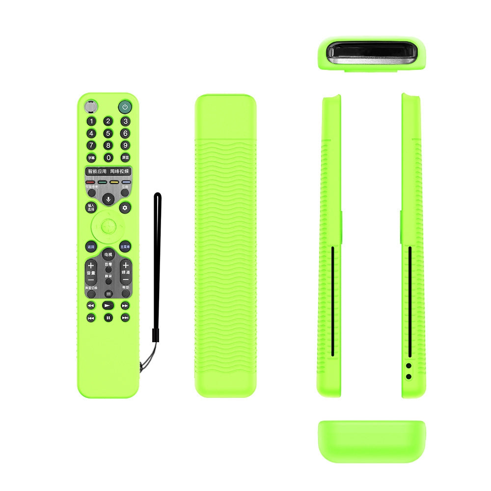 Y46 Remote Control Anti-Fall Silicone Protective Case For Sony RMF-TX600C/P/U/E 500U/E(Luminous Green)