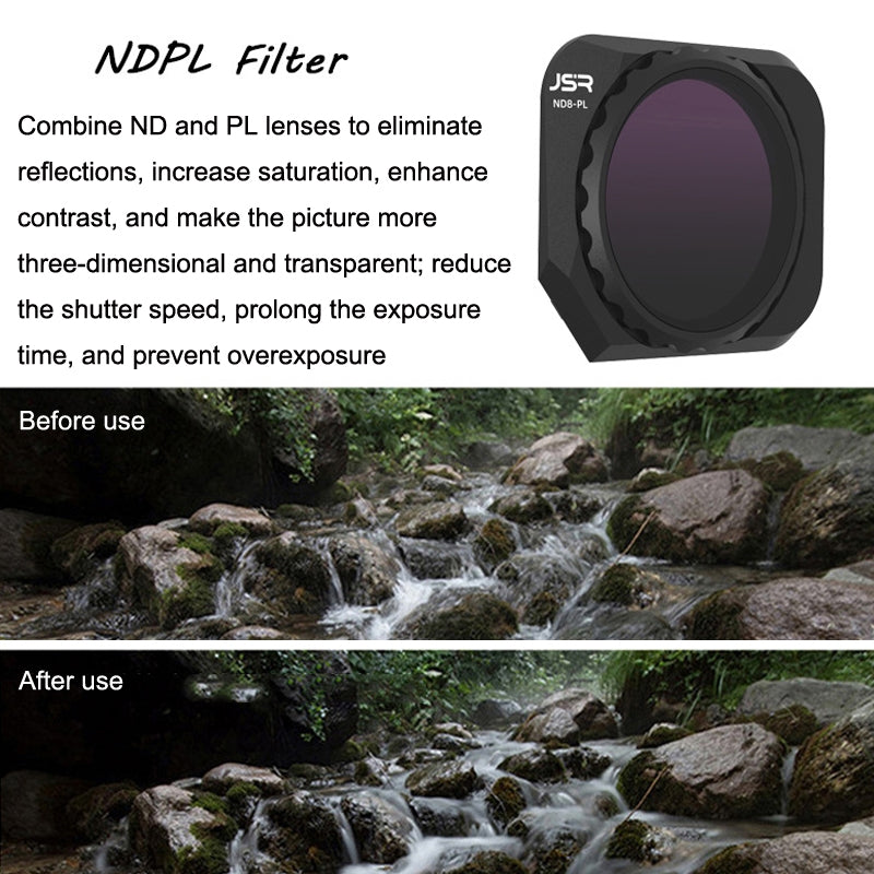 JSR JSR-1008 For DJI Mavic 3 Classic Youth Edition Drone Filter, Style: ND8PL