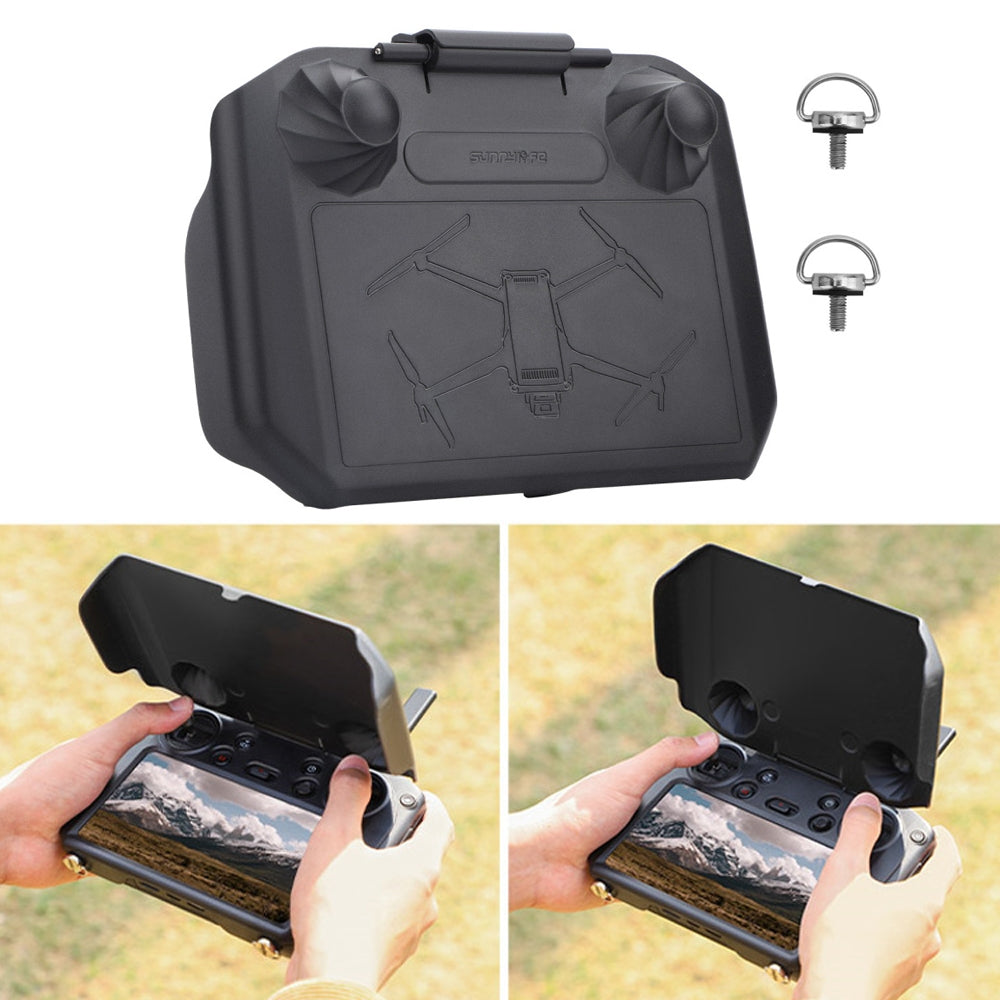 Sunnylife YK558 With Screen Remote Control Shielding Protection Cover For DJI Mini 3 / 3 Pro / Mavic 3 / RC Pro(Black)