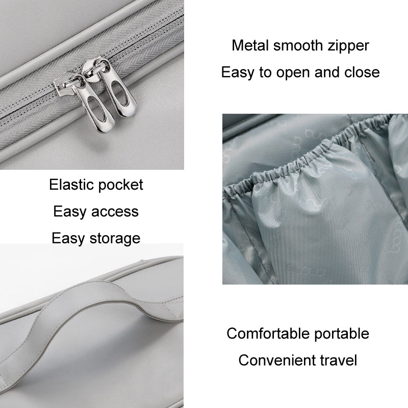 Baona BN-DS006 for Dyson Airwrap Multifunctional PU Leather Storage Bag(Grey)