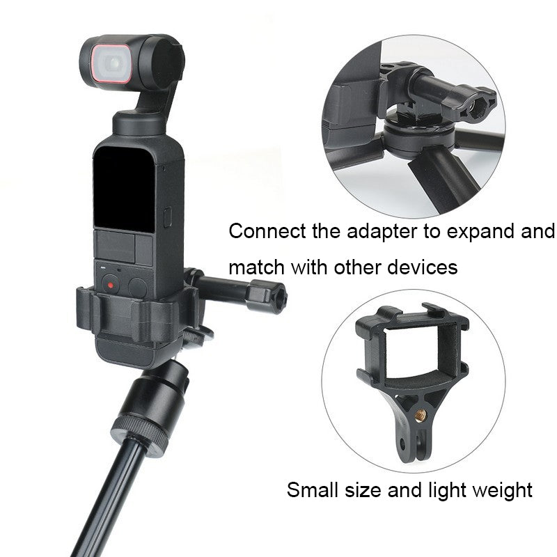 Bracket+Adapter RCSTQ for DJI Pocket 2 Expansion Adapter Holder Camera Fixed Connection Accessories