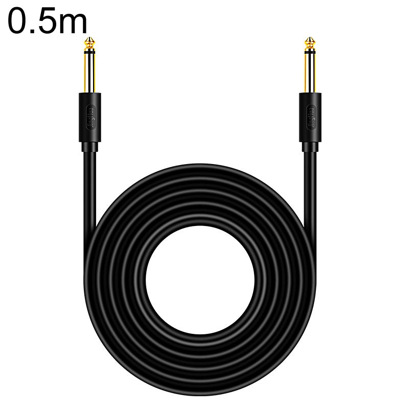 0.5m JINGHUA 6.5mm Audio Cable Male to Male Microphone Instrument Tuning Cable