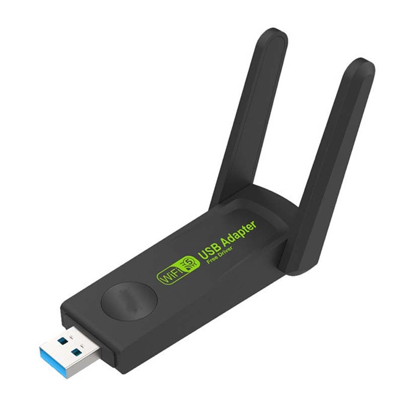 1300Mbps Wireless Network Card Gigabit Dual Band 5G Driverless Computer USB Network Card, Scope: 600m