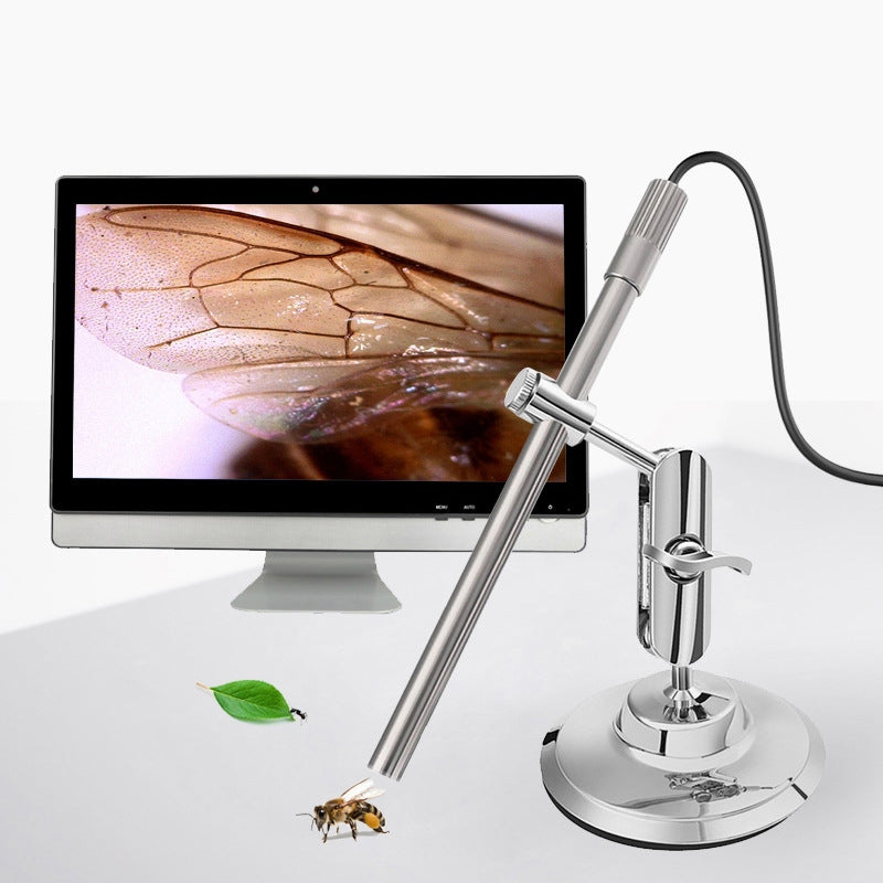 Teslong MS100 200X Magnification Adjustable Focus USB Microscope Phone And Computer HD Electronic Microscope