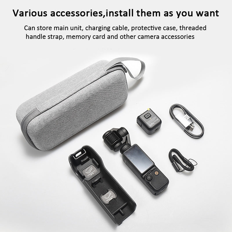 For DJI Pocket 3 Storage Bag Carrying Case Protective Box(Standard Black)