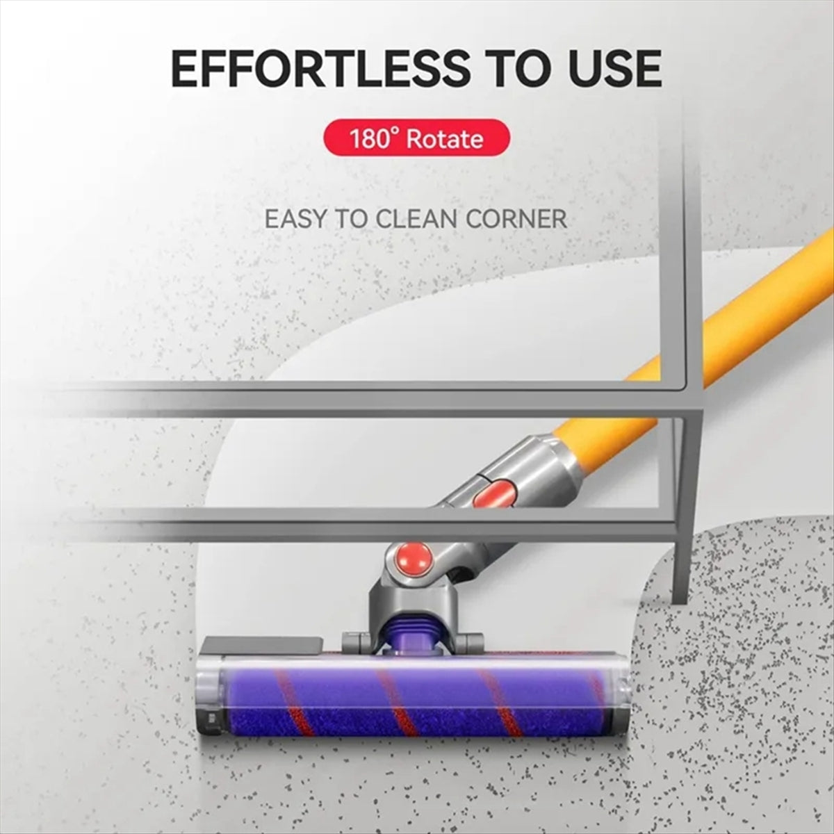 Vacuum Cleaner Floor Brush Head With Green Light For Dyson V10 Slim V12 Slim