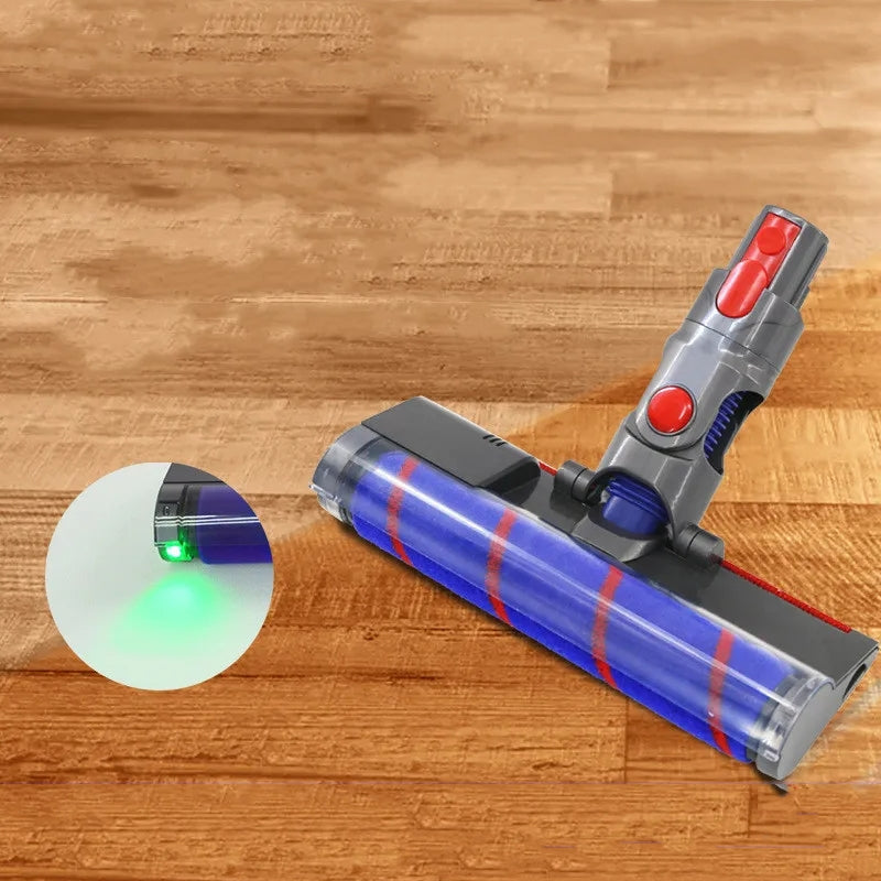 Vacuum Cleaner Floor Brush Head With Green Light For Dyson V10 Slim V12 Slim
