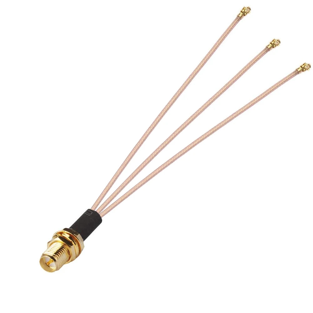 1 In 3 IPX To RPSMAK RG178 Pigtail WIFI Antenna Extension Cable Jumper(15cm)